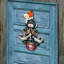Cintre pour porte en bois d’halloween