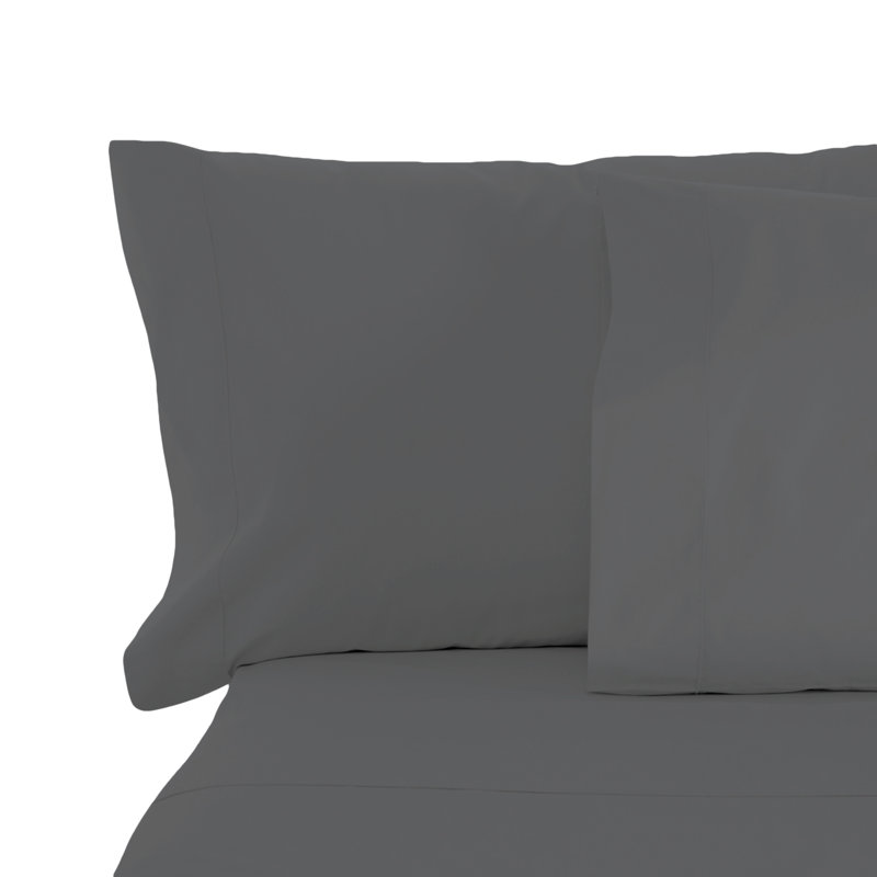 Microfiber Pillowcase - Set of 2, Gray, King Pillowcase