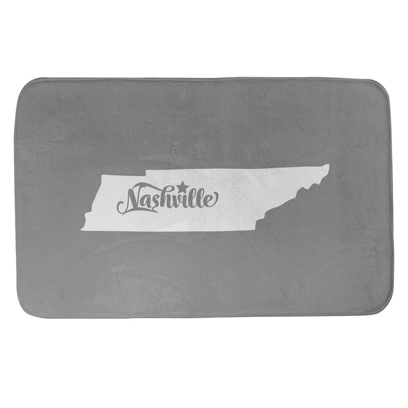 Tapis pour salle de bain ancrage alaska, Rose, l 21 po x L 34 po, Nashville, Tennessee