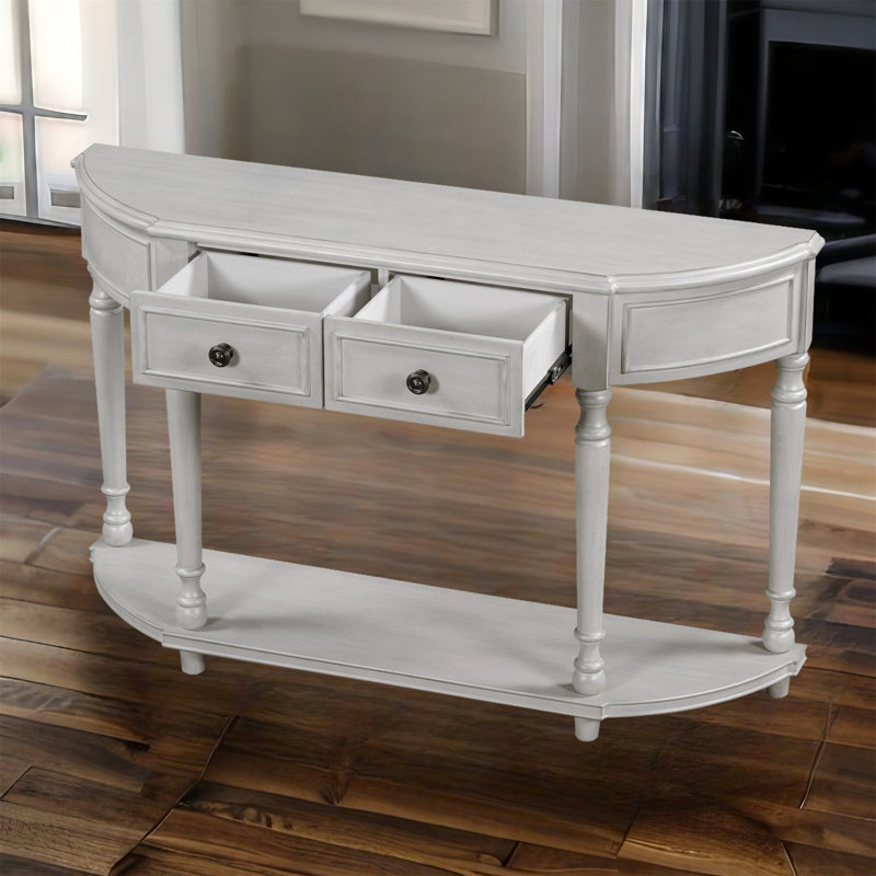 Console de 52 po Aagand, Gris délavé, Gris délavé