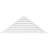 Triangle Surface Mount Non-Functional Brickmould Frame PVC Gable Vent 5/12 Pitch-43307109