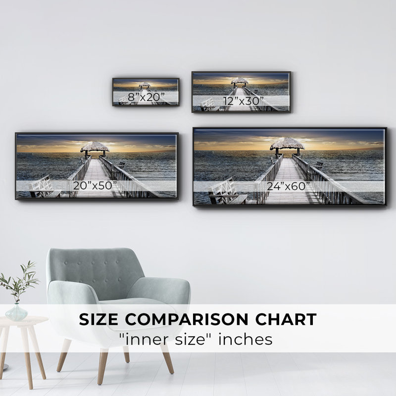 Honduras Pier- Framed Canvas
