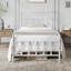 Lit plateforme classique en fer avec tête de lit et pied de lit-848028357-901025118