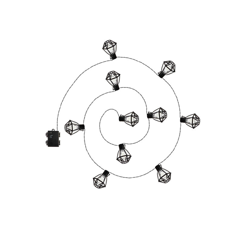 Outdoor 10 - Bulb 161'' Battery Powered Novelty String Light