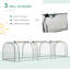 Calen Mini Greenhouse with Steel Frame and Zipped Doors