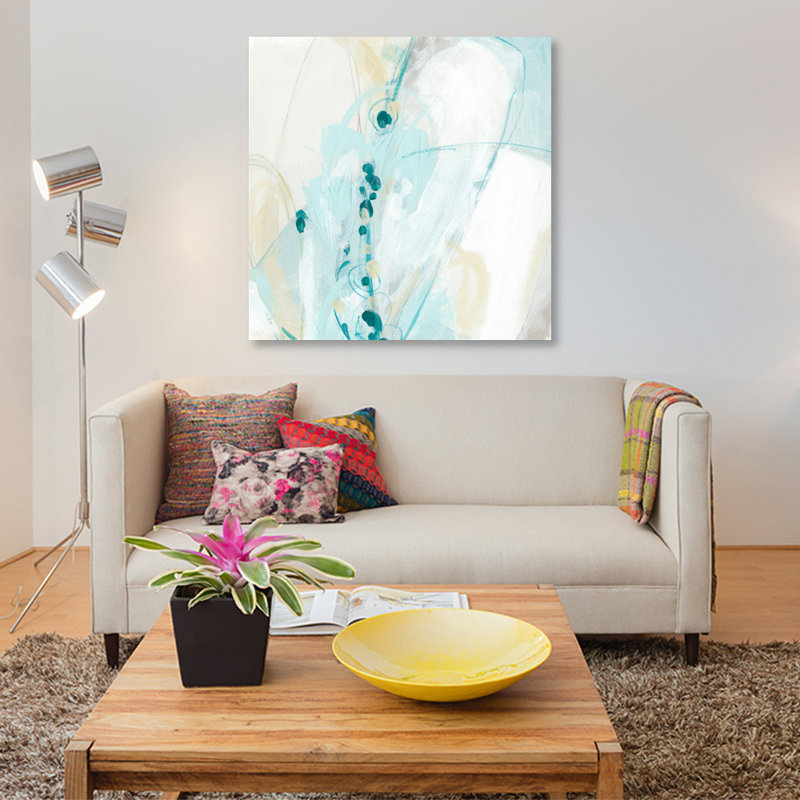 « sea story iv », impression sur toile, H 18 po x l 18 po x P 1,5 po, Toile tendue, Pas de tapis