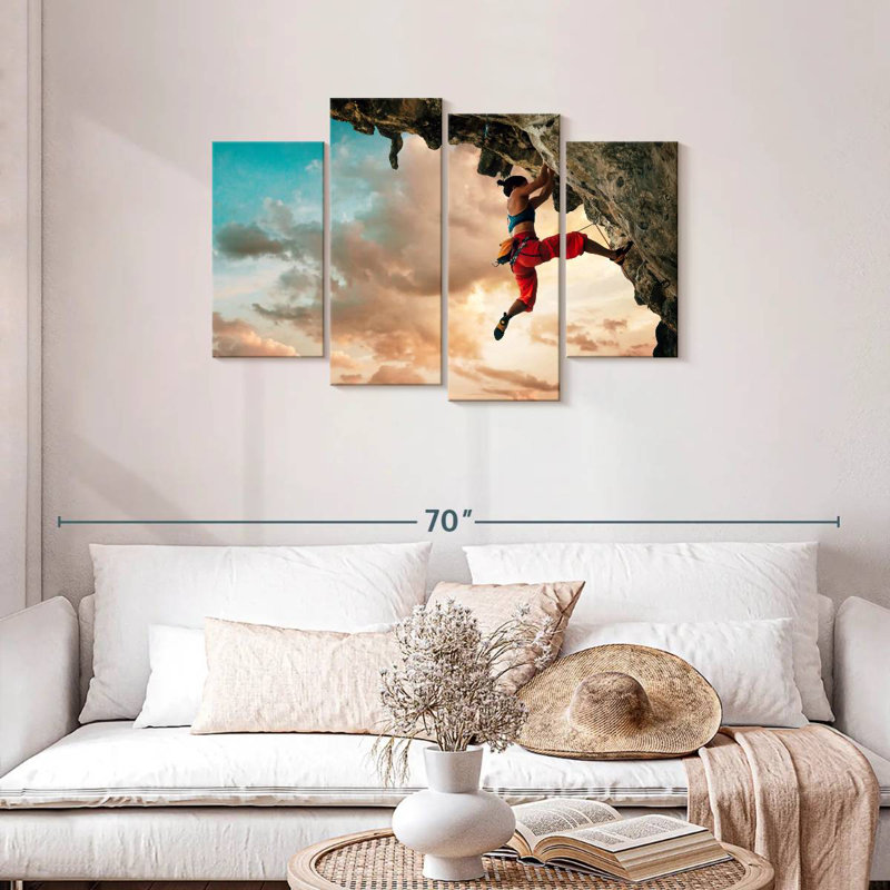Senne Rock Climbing Woman, 27" H x 43" W