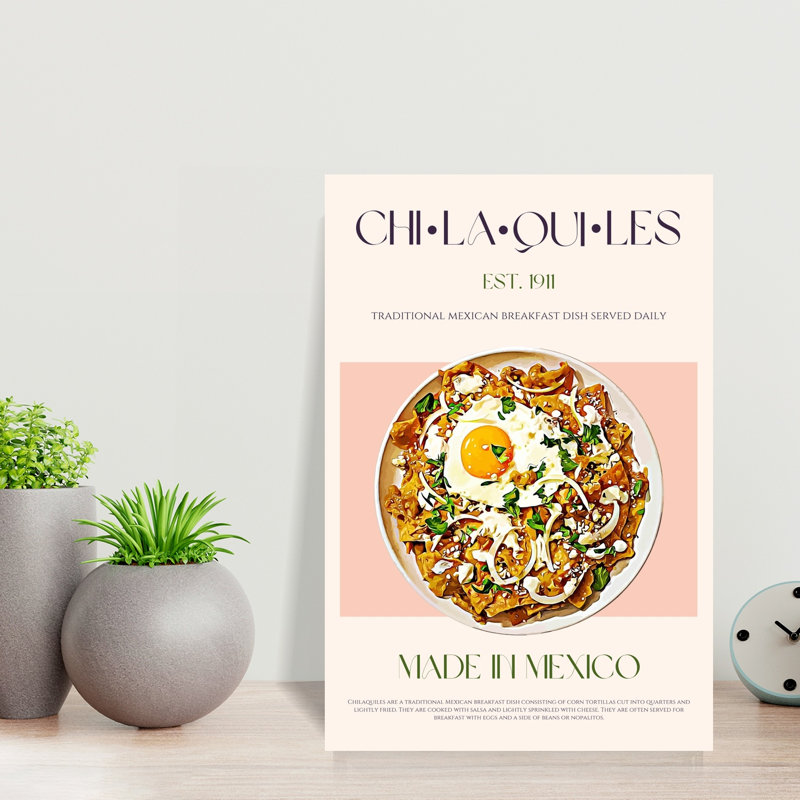 Traditional Chilaquiles Breakfast by Nazma Khokhar - Wrapped Canvas Print, 45.72 cm H x 30.48 cm W