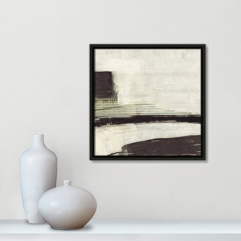 «La Bande Coffee Print» par Sally Swatland, Espresso, H 13,5 po x l 13,5 po