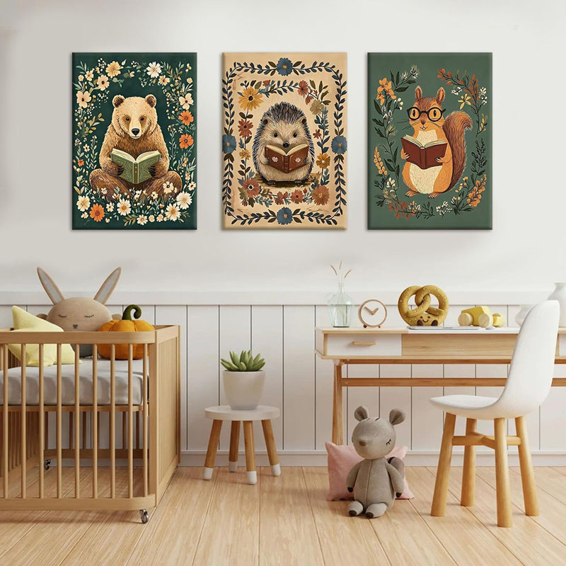 Animals 3 - Piece, 40cm H x 30cm W