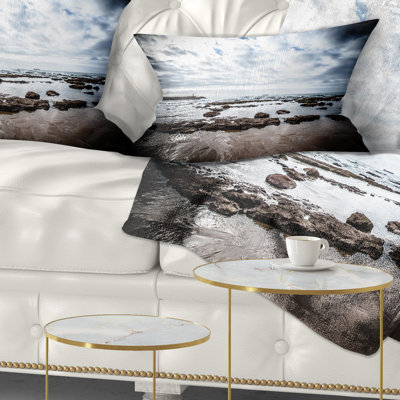 Coussin de mer atlantique spectaculaire à basse mer mer shore