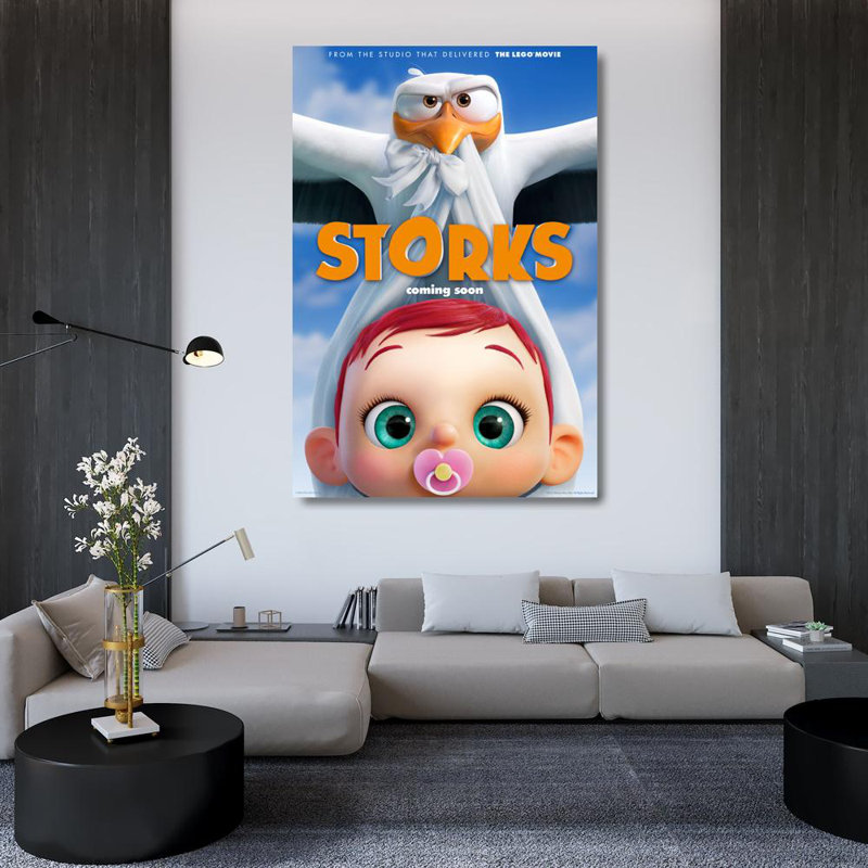 Storks, 48" H x 32" W