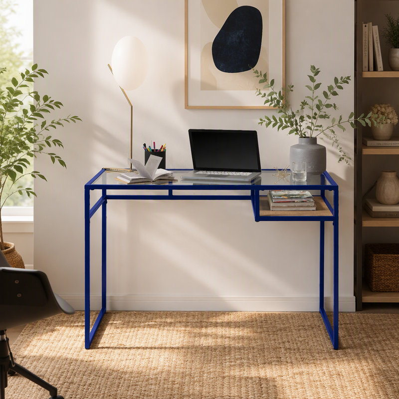 Bureau d'écriture en verre