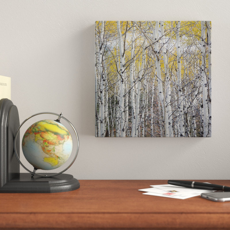 « mountain aspen », peinture sur toile tendue, H 40 po x l 40 po x P 1,5 po