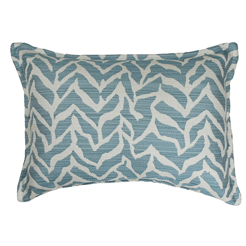 Coussin décoratif Burke, Aigue-marine