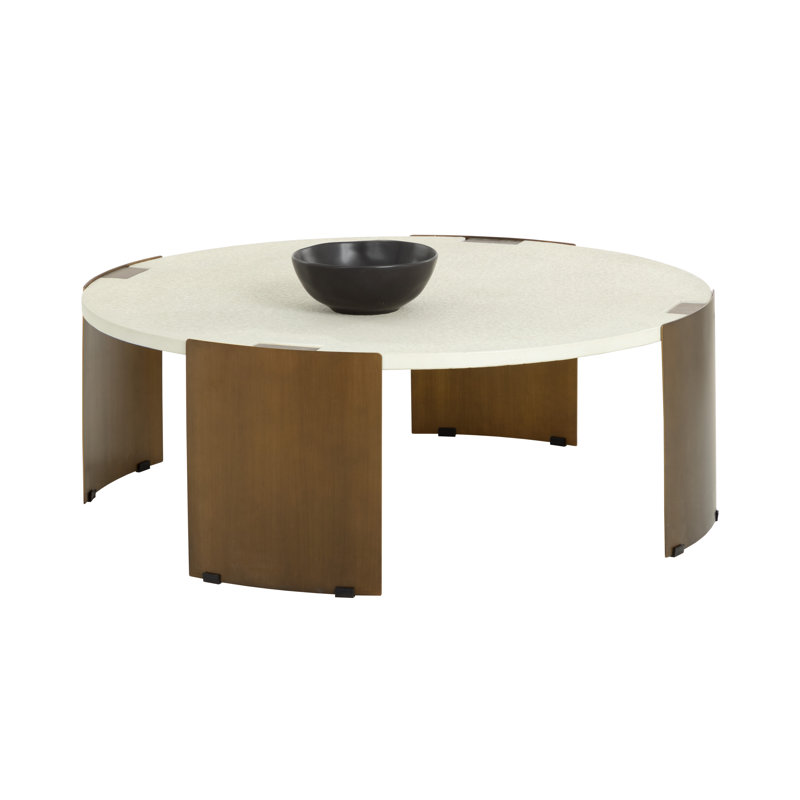 TABLE BASSE Mikaial - Crème, Crème, crème