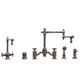 Towson Bridge Faucet - 18" Articulated Spout - Cross Handles