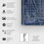 «Chicago Railroad Blueprint Map» par Oliver Gal - impression sur toile-666243422