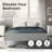 White Solid Wood Platform King Size Bed Frame with Panel Headboard, Scandinavian Minimalist Wooden Bed Base No Box Spring Needed, Farmhouse Bed Frame for Bedroom-646579867-665999169