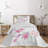 Coastal Polyester Floral Coverlet
