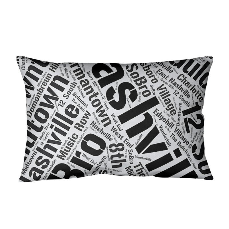 Coussin lombaire intérieur/extérieur nashville, Non, Noir