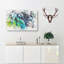 Parrot Feathers Watercolour - Wrapped Canvas-56663291