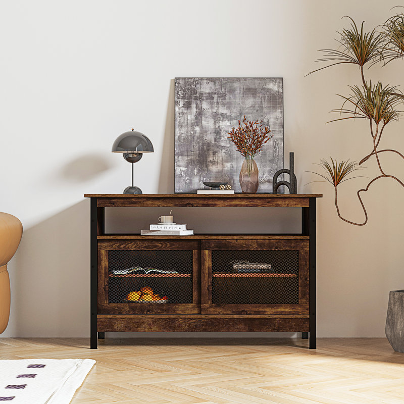 Buffet, table de buffet et armoire à DEL 44,09 po Demel