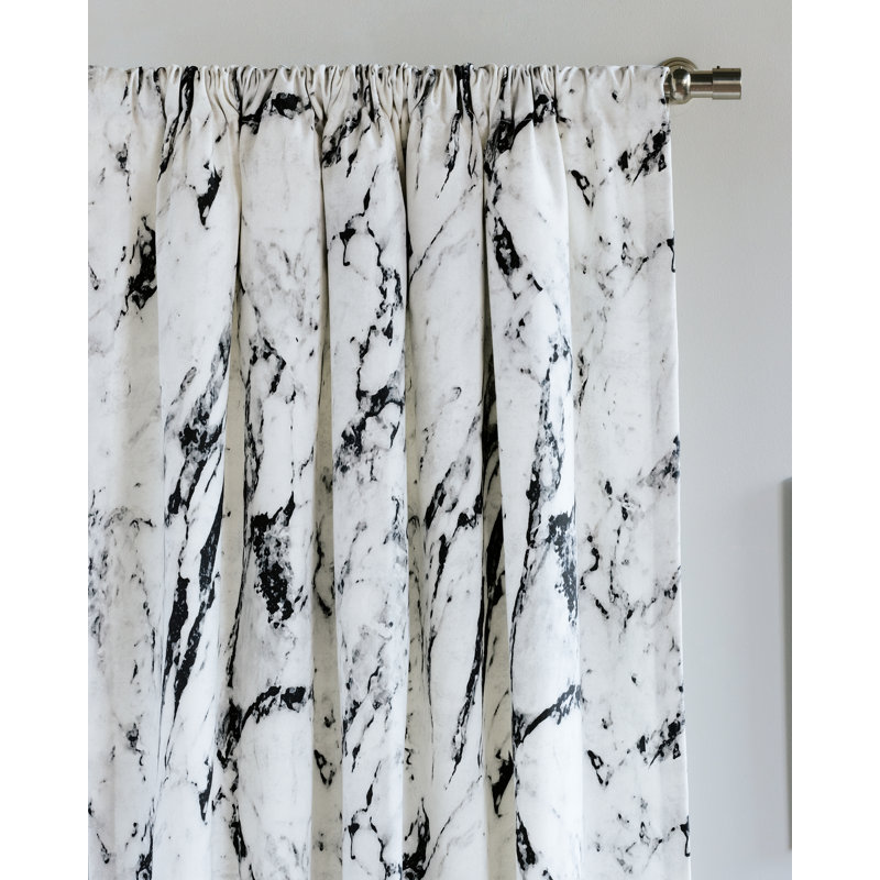Banks Room Darkening Curtain, 48" W x 84" L