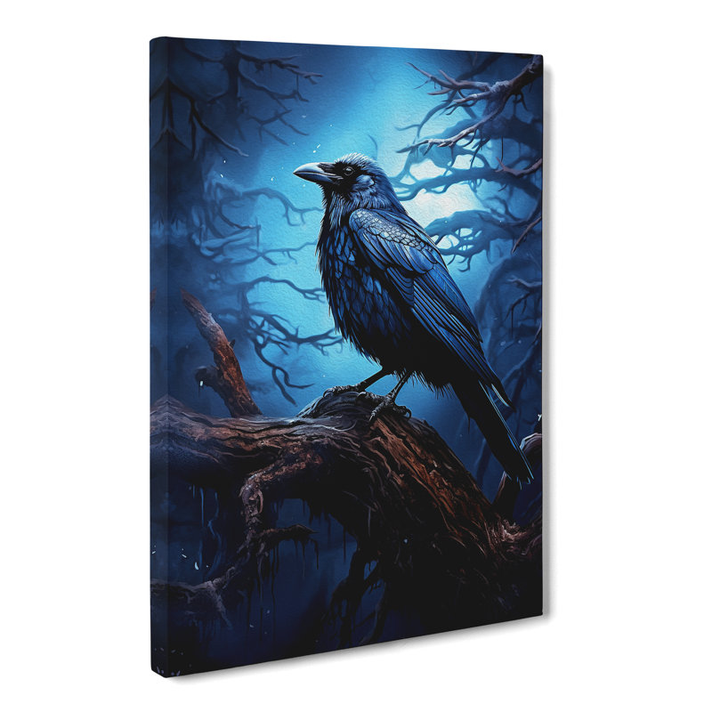 Crow Digital - Wrapped Canvas, 50cm H x 35cm W x 3cm D