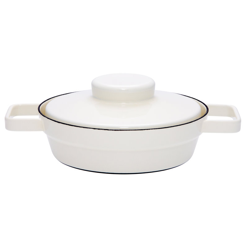Riess Kelomat Saute Pan with Lid, Diameter: 24 cm, Pure white
