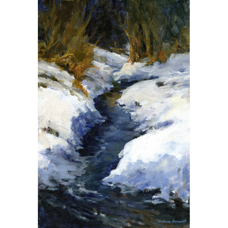 Neige sur les rives, H 36 po x l 24 po x P 1,25 po