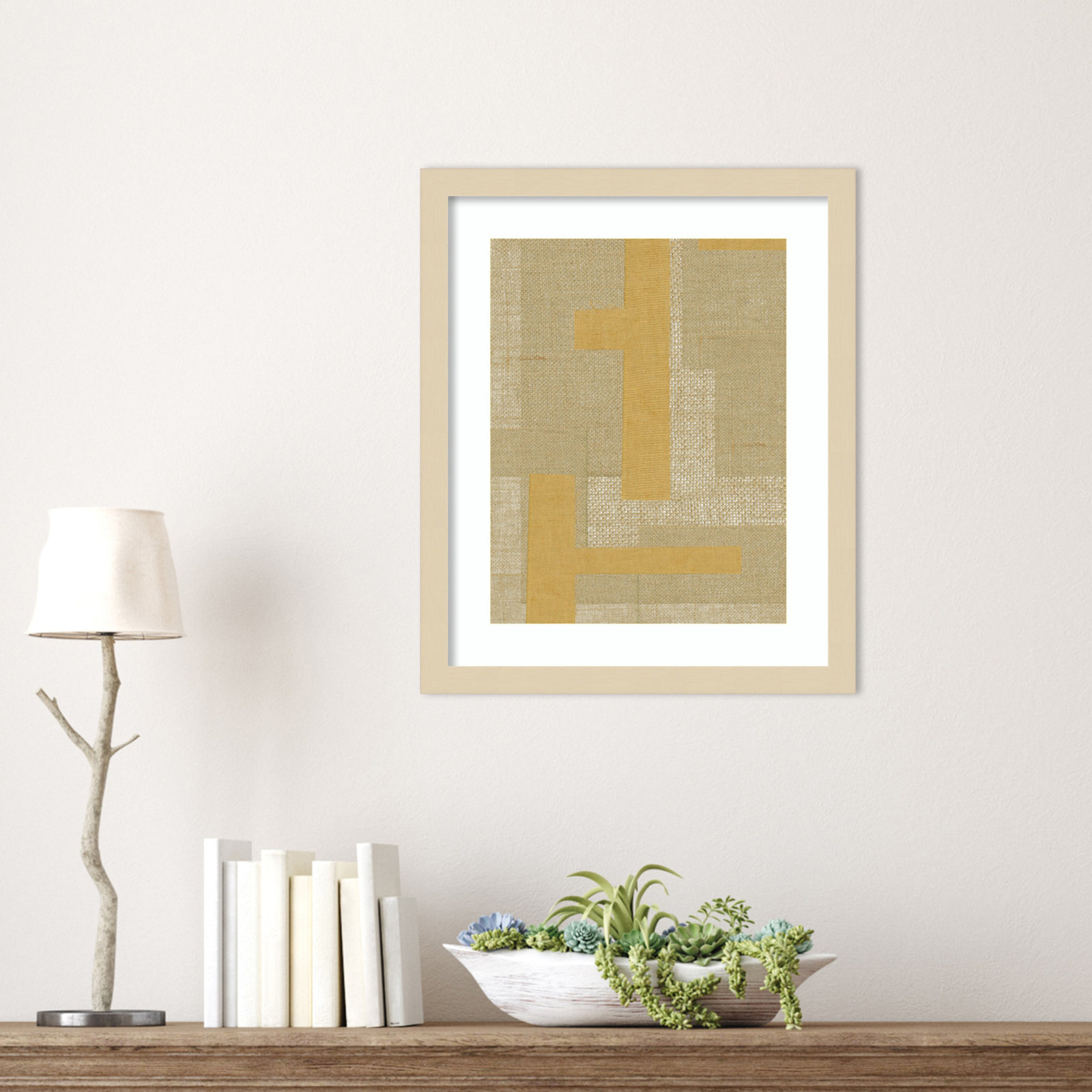 Fabric Pattern Collage No. 4 Print, Brown, 17" H x 14" W