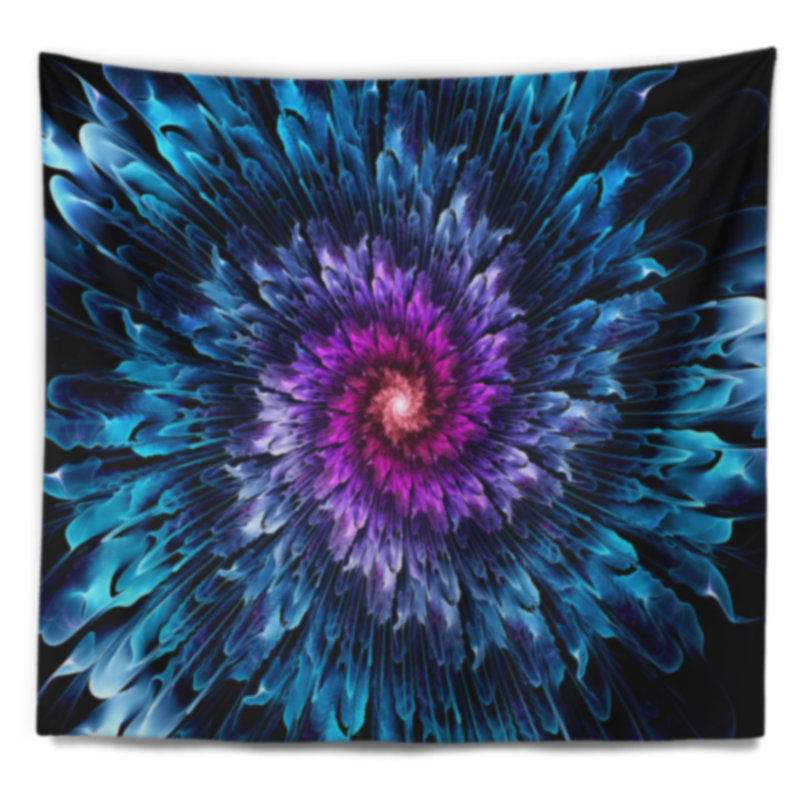 Tapisserie fleur florale florale, H 68 po x l 80 po