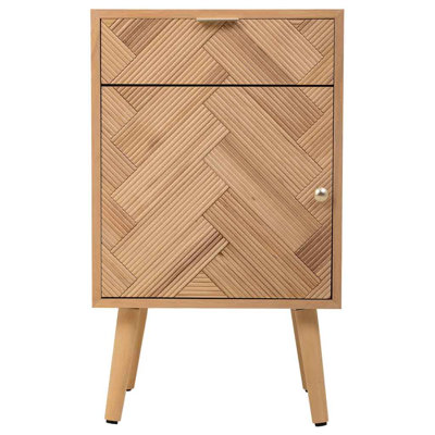 Verdell 42cm W Manufactured Wood Bedside Table