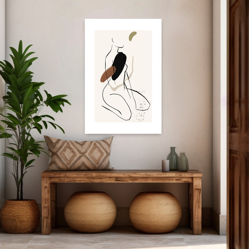 Abstrait Pose Flow, 48" H x 32" W