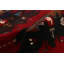 Tapis rouge de guerre rare 2 pi 9 po x 4 pi 8 po
