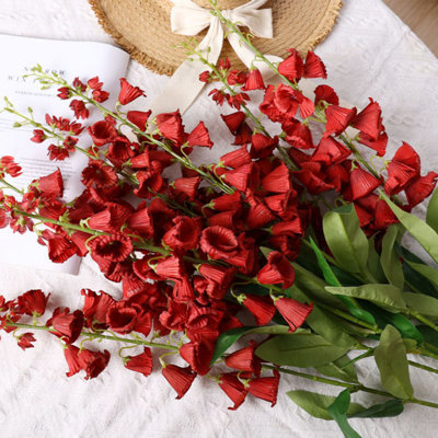 5pcs Lily of the Valley Artificial Flower Bouquet, Realistic Faux Flowers for Home Wedding Party Decor Desktop, Vase Decoration