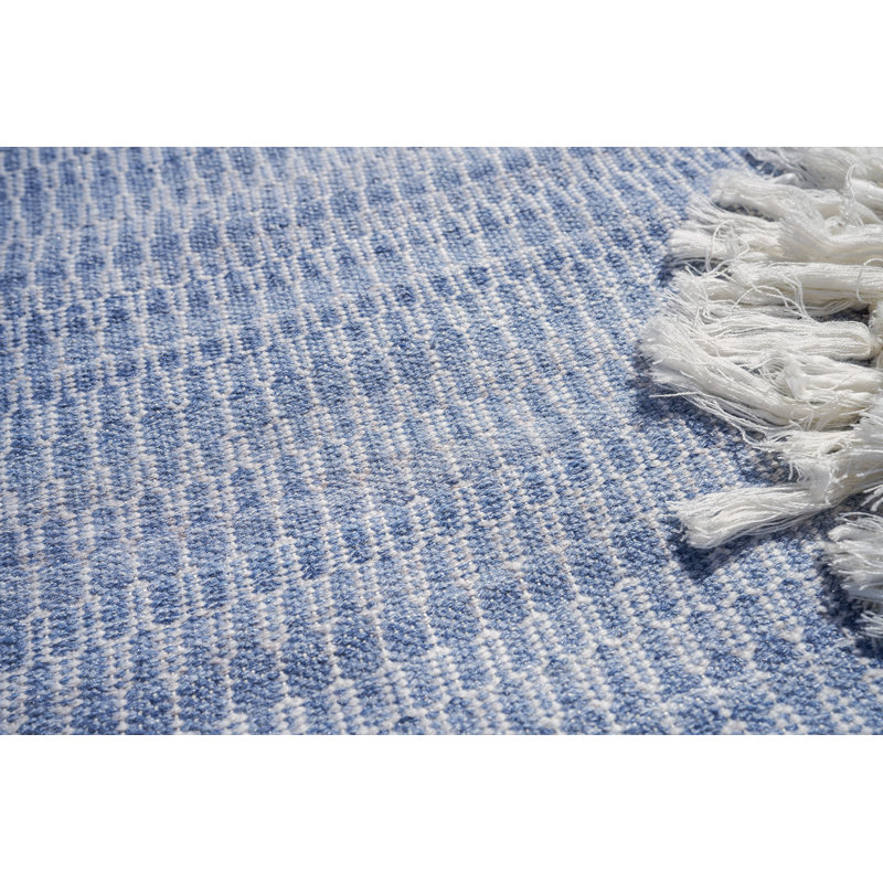 Florence Geometric Area Rug in Light Blue, Rectangle 14' x 18'