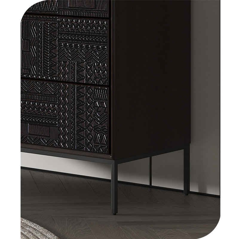 Commode d'appoint nordique de style rétro