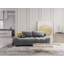 Nicolus 3 Seater Velvet Sofa Bed-439193537
