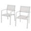 Fauteuil de salle à manger d'extérieur, ensemble de chaises de patio intérieur / extérieur (ensemble de 2)