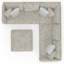 Canapé modulaire en L Jimmy