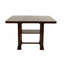 Classic Cherry Veneer 1Pc Counter Height Dining Table W Leaf Lower Storage Shelf Kitchen Dining Room
