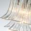 Luminaire suspendu de style moderne Mid-Century à 4 lumières en verre transparent à 4 niveaux avec finition bronze antique Kass pour salon, salle à manger Kass-992069871-1005842399-992069865