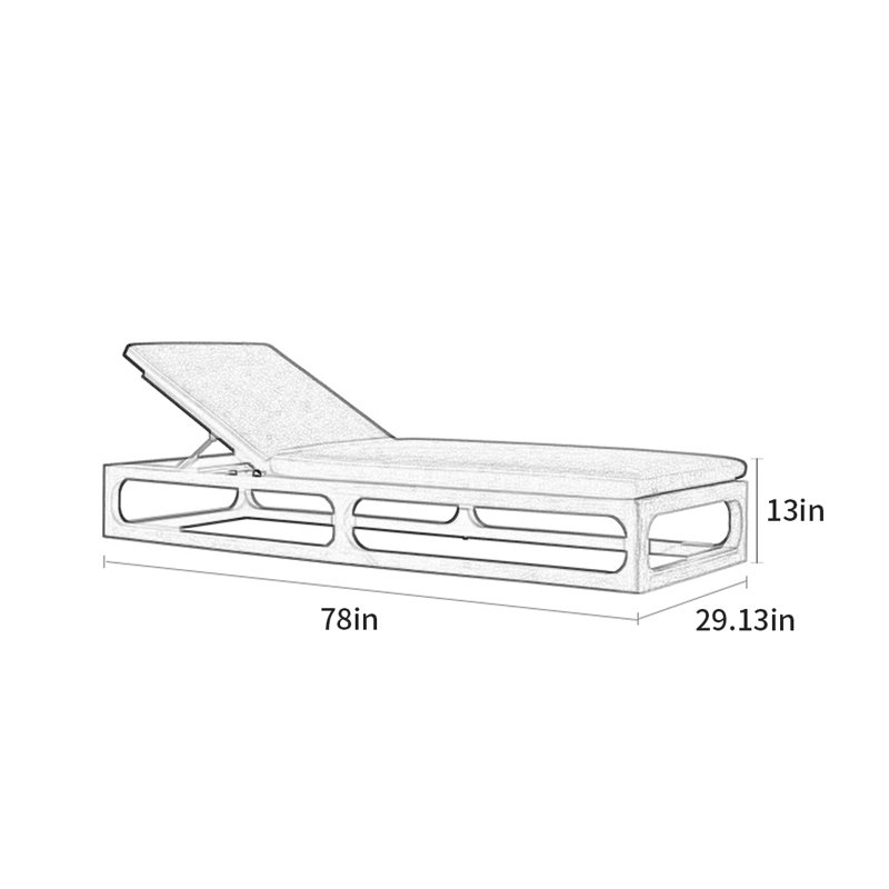 Outdoor courtyard lounge chair