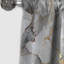 Blanc et gris Marble Harmony Motif II - Rideau occultant en marbre abstrait - 1 panneaux-107538894