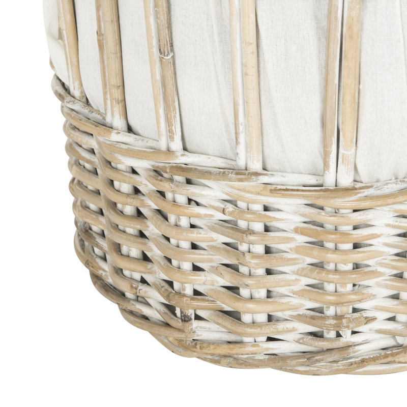Laundry Hamper, White Wash