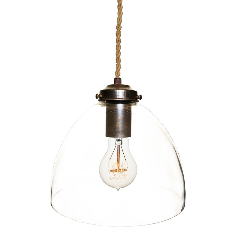 Luminaire suspendu en dôme architecte, Homologué UL pour emplacement sec, Ampoule à DEL incluse