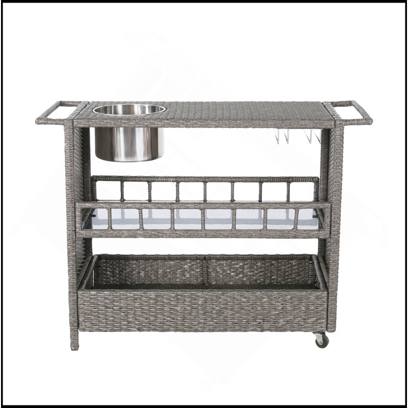 WICKER BARCART