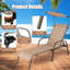 Chaise longue d'extérieur en métal Menno